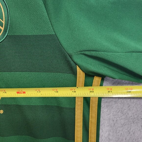 Portland Timbers Adidas Shirt Mens M Climalite Soccer Jersey Alaska Airlines - Picture 5 of 11